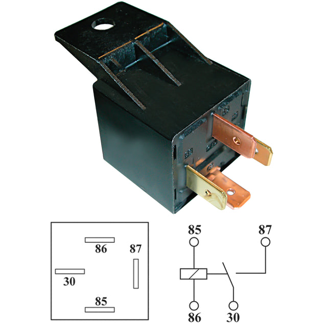 4 Pin Universal Spst 30/40AMP Relay MT0224