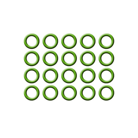 20 PK GREEN HNBR O-RING - #8 (1/2in) P-NUT MT0243