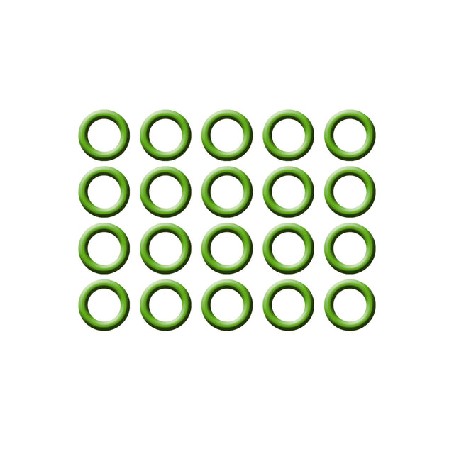 20 PK GREEN HNBR O-RING - #8 (1/2in) P-NUT MT0243