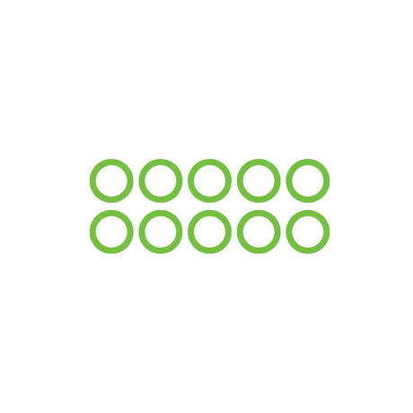 10 Pk Green HNBR O-ring - R134A (m12-1.5) Cycling MT0245-10