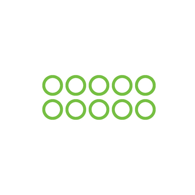 10 Pk Green HNBR O-ring - R134A (m12-1.5) Cycling MT0245-10