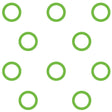 10 Pk Green HNBR O-ring - #12 (3/4") P-nut MT0261-10