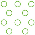10 Per Green HNBR O-ring - Chrysler/citreon/puege MT0265-10