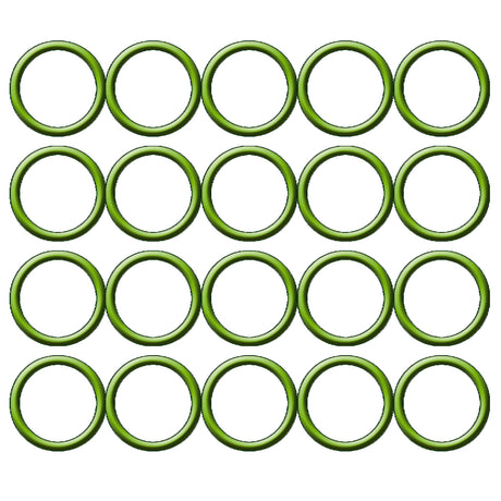 20 Per Green HNBR O-ring - Opel MT0270