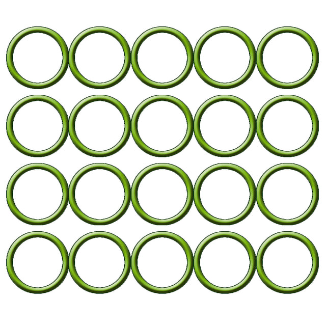 20 Per Green HNBR O-ring - Opel MT0270