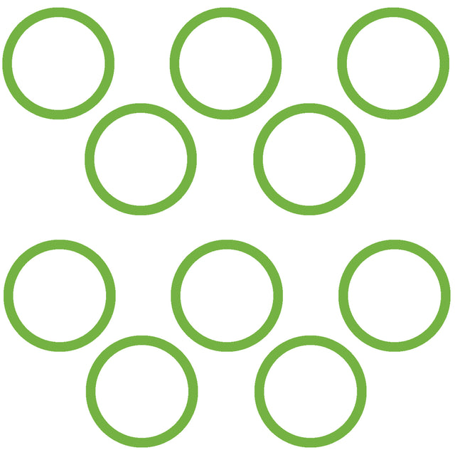 10 Per Green HNBR O-ring - Opel/saab MT0273-10