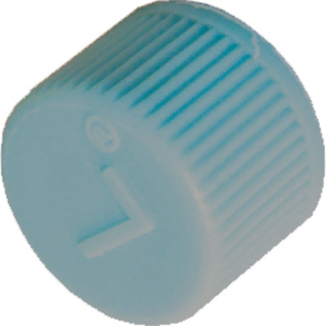 5 Pk R134A Valve Cap - Light Blue - Lo Side MT0310