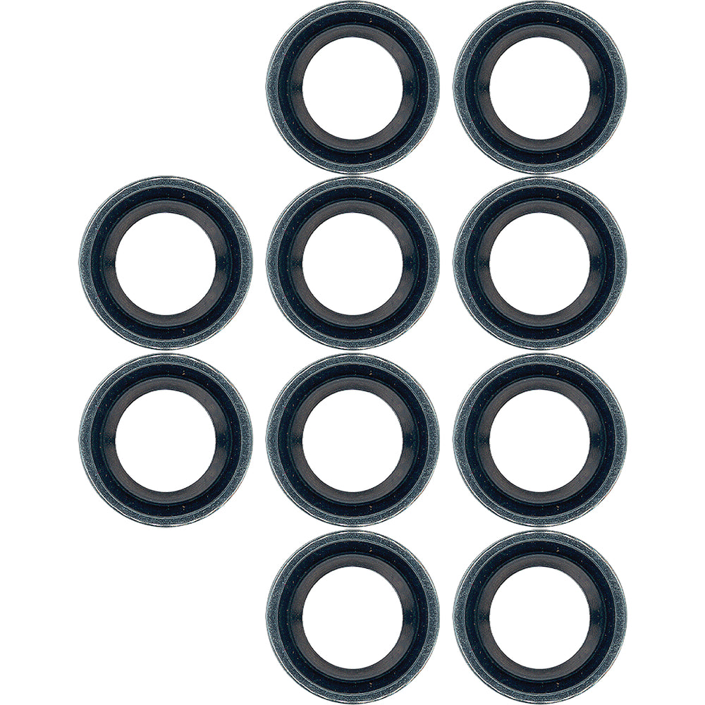 10 Per, Slim-line Sealing Washer-gm Block Fitting MT0370