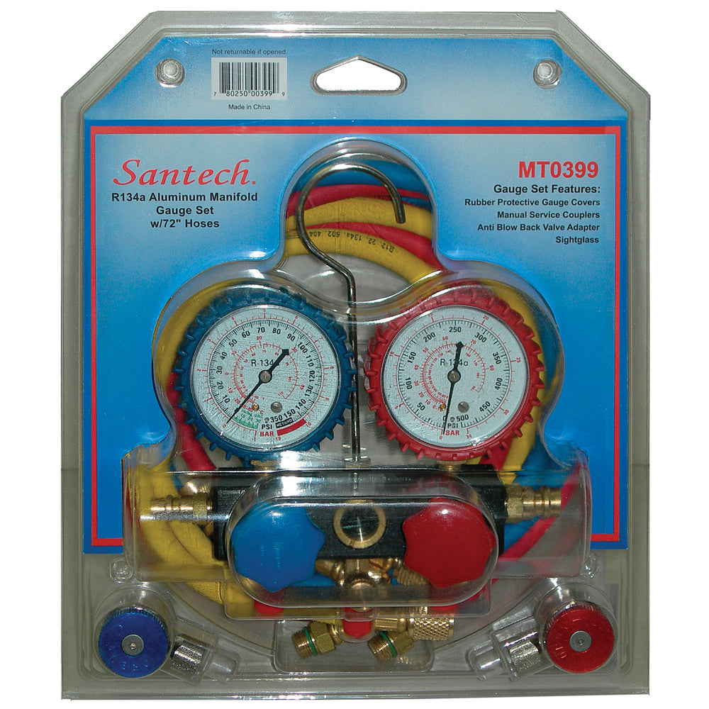 R134A Aluminum Gauge Set W/72" Hoses MT0399