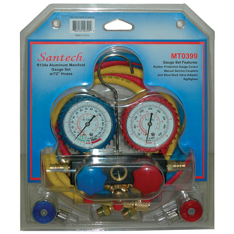 R134A Aluminum Gauge Set W/72" Hoses MT0399