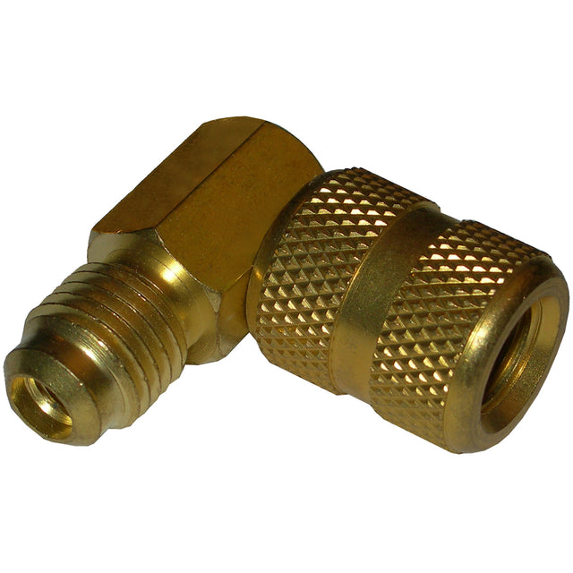 R12 Adapter - 90 DEG 1/4" Mfl to 3/16" Ffl MT0435