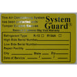 10 Pk, System Guard Labels MT0458