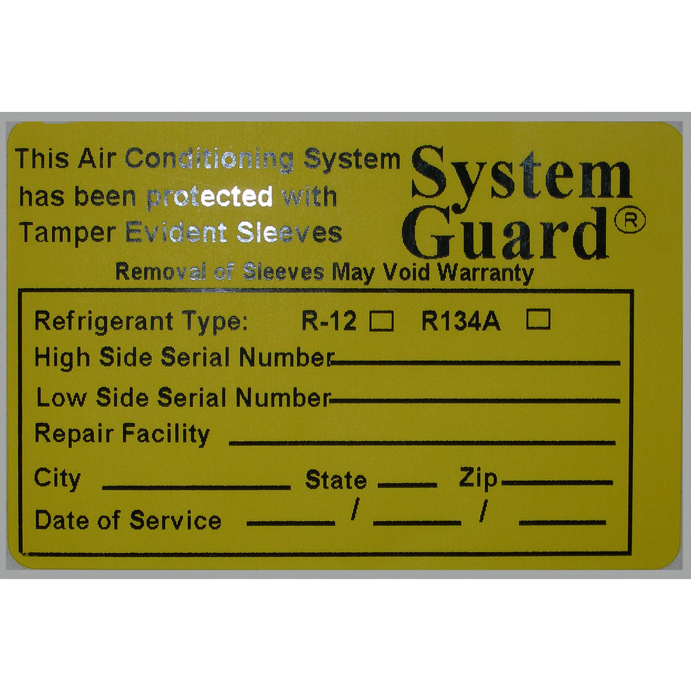 10 Pk, System Guard Labels MT0458