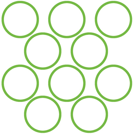 10 Pk, O-ring, Green HNBR MT0920-10