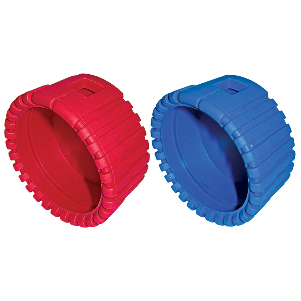 Rubber Gauge Covers - Set of (1) Red (1) Blue MT1296