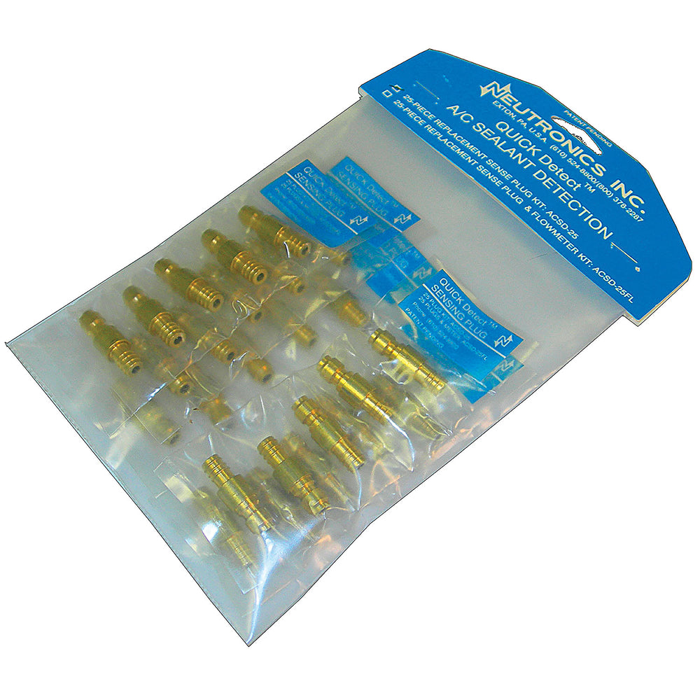 25 PKG, Testing Unit Plugs - Sealant Detector MT1502