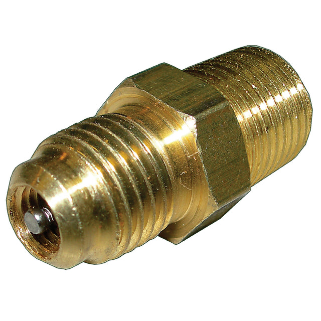 ADAPTER 1/8in MALE NPT x 3/16in MALE FLARE W/VALVE MT1520