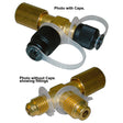 ADAPTER-VACUUM PUMP TEE-1/4inFFL x 1/2in ACME MALE MT1527