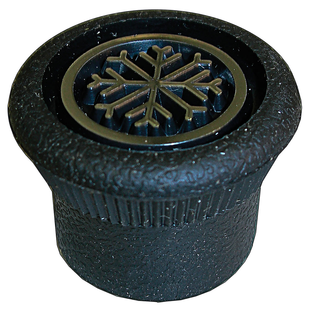 Knob - D Shaft W/chrome Snow Flake MT1531