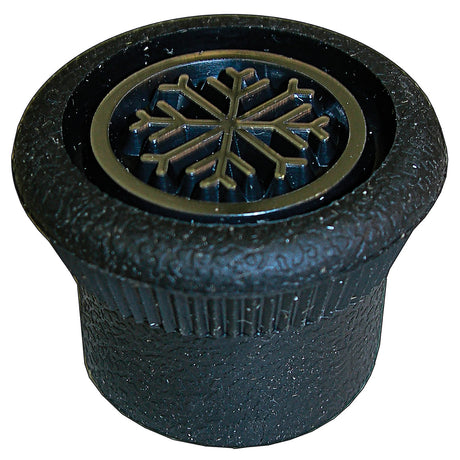 Knob - D Shaft W/chrome Snow Flake MT1531