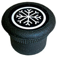Knob - D Shaft W/white Snow Flake MT1532