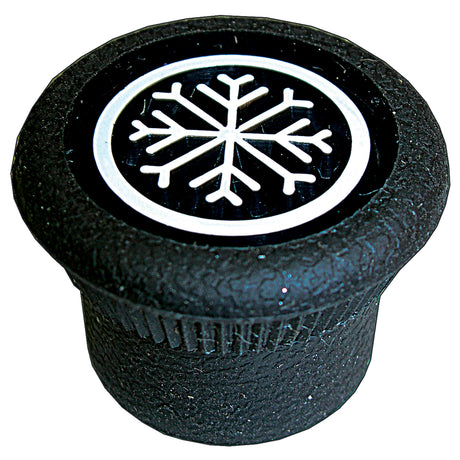 Knob - D Shaft W/white Snow Flake MT1532