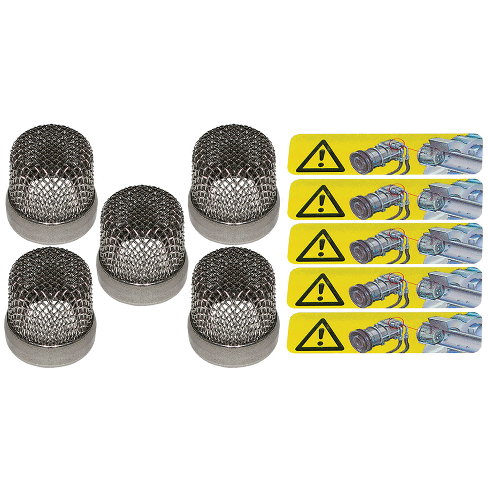 5 PK COMPRESSOR GUARD SCREEN SIZE - 13.49mm MT1560