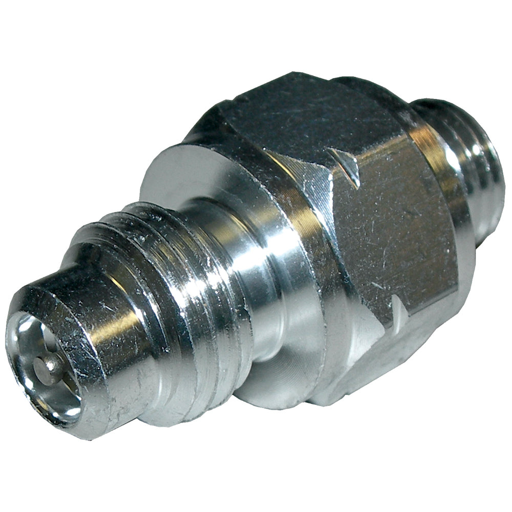 FITTING 3/8-24in MOR X M12-1.50 MALE SWITCH W/VALVE MT1607