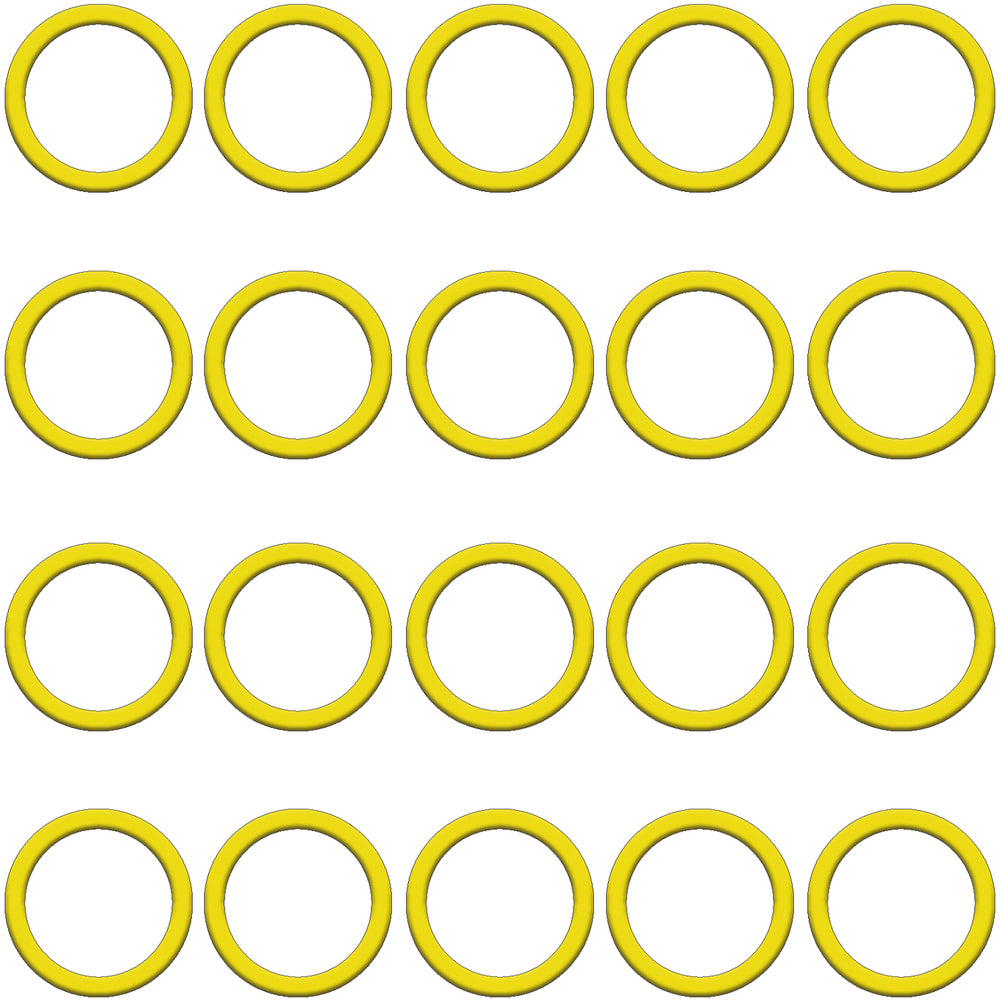 20 Per,yellow HNBR O Rings MT3807