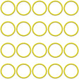 20 Per,yellow HNBR O Rings MT3809