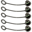 5 Pk, Cap Low Side M8 X 1 Short Post MT6075-5