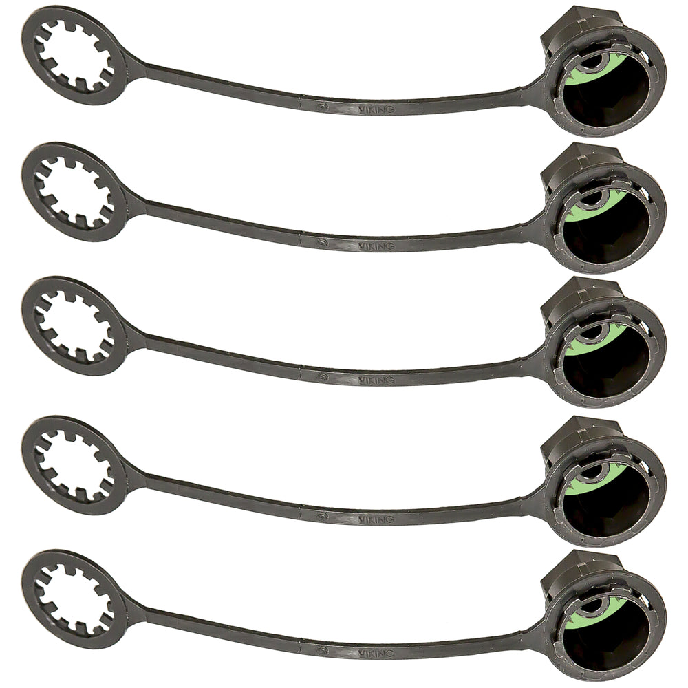5 Pk, Cap Low Side M8 X 1 Short Post MT6075-5
