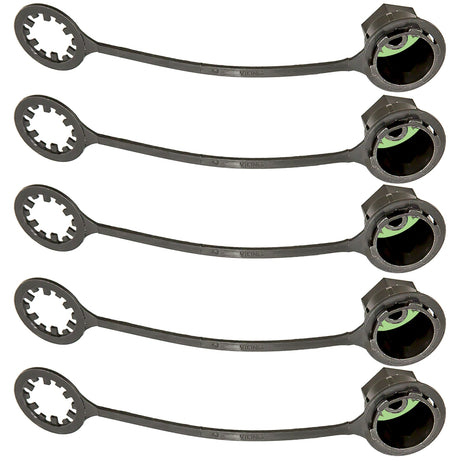 5 Pk, Cap Low Side M8 X 1 Short Post MT6075-5