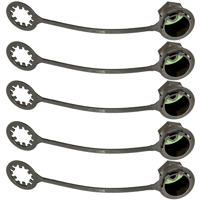 5 Pk, Cap Low Side M8 X 1 Short Post MT6075-5