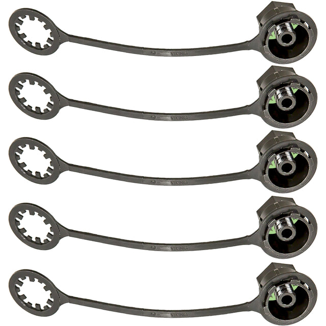 5 Pk, Cap Low Side M8 X 1 Long Post MT6076-5