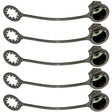 5 Pk, Cap Low Side M9 X 1 Short Post MT6077-5