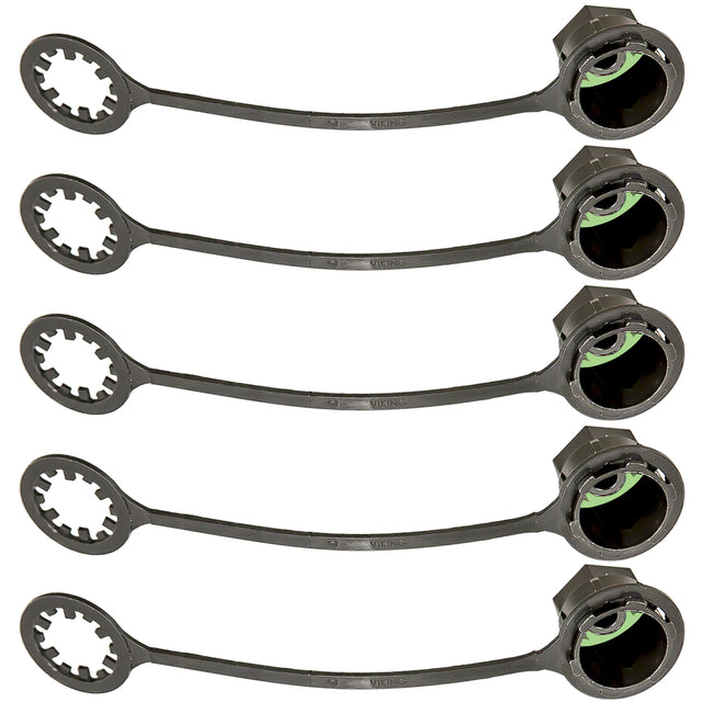 5 Pk, Cap Low Side M9 X 1 Short Post MT6077-5