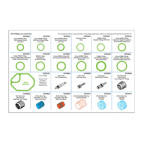 Rapid Pro A/C Kit - Box 4 (o-rings/caps/valves) MT9582