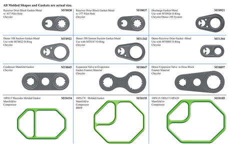 Rapid Pro II A/C Kit-box 4 Molded Gaskets MT9605
