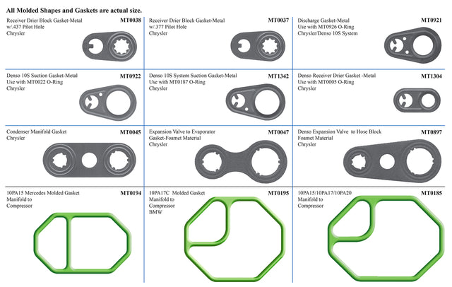 Rapid Pro II A/C Kit-box 4 Molded Gaskets MT9605