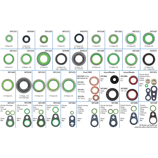 Box 3 of MT9250 Kit Sealing Washer and Metal Gasket MT9637