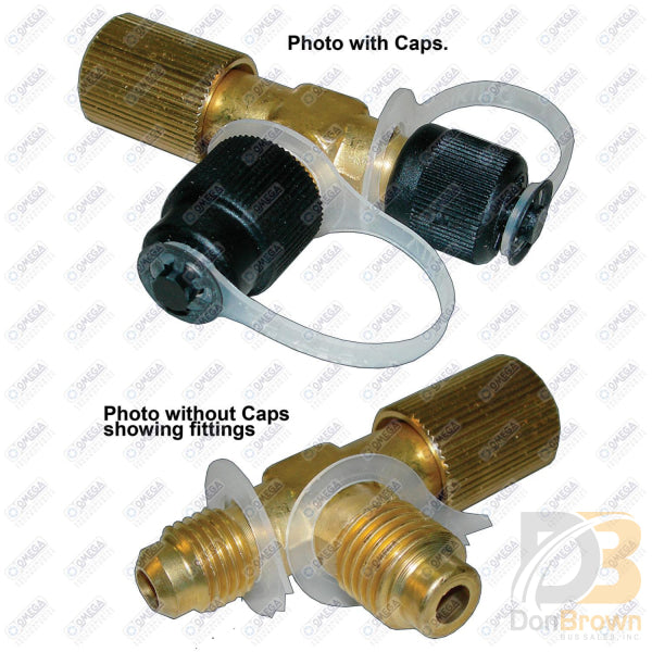 ADAPTER-VACUUM PUMP TEE-1/4inFFL x 1/2in ACME MALE MT1527 – Don