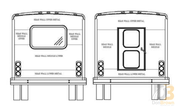 Aluminum Exterior 38 X 92 Polar White 71001052 Bus Parts