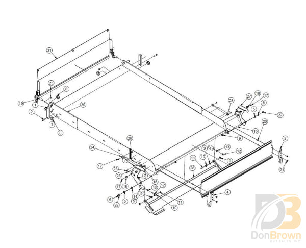 Assembly Platform Ncl 37 X 54 Kit Shipout 402375Aks Wheelchair Parts