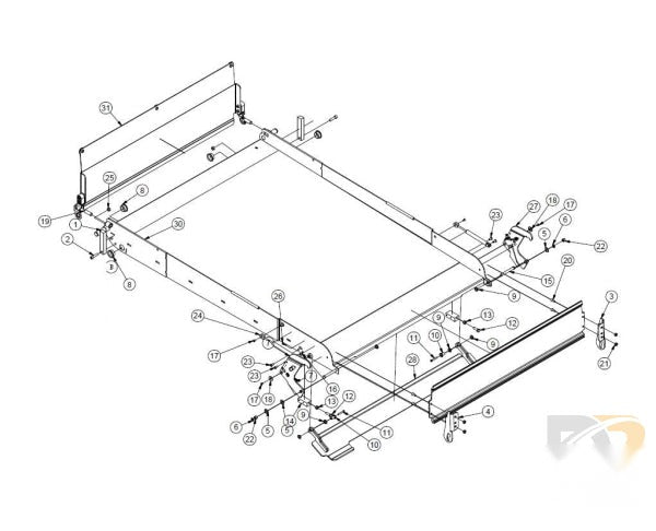 ASSEMBLY PLATFORM NCL 37 X 54 KIT SHIPOUT   402375AKS - Don Brown Bus Parts