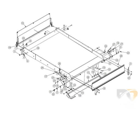 ASSEMBLY PLATFORM NCL 37 X 54 KIT SHIPOUT   402375AKS - Don Brown Bus Parts