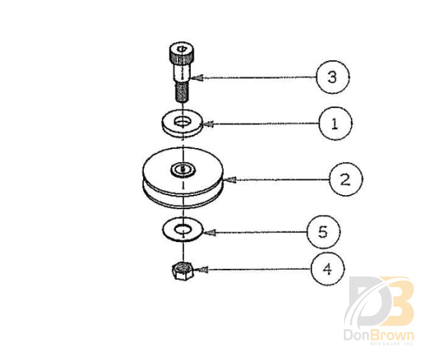 Assembly Pulley - Door Opener N - 1102.8 Wheelchair Parts