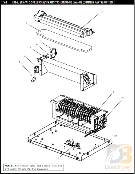 Blower Assy Em-7 12Vdc 54-00646-02 Air Conditioning