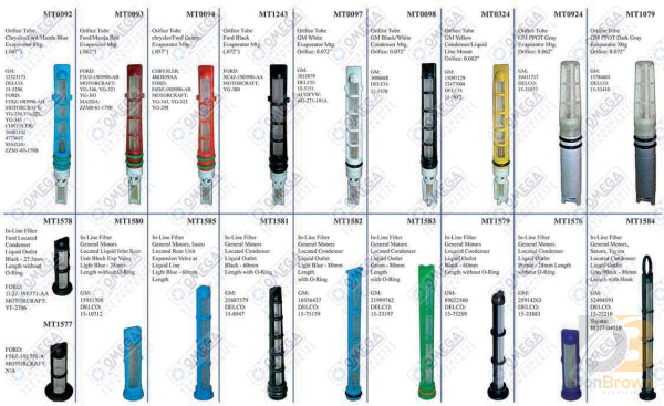 Box 4 Of Mt9250 Kit Orifice Tubes And In-Line Filter Mt9638 Air Conditioning