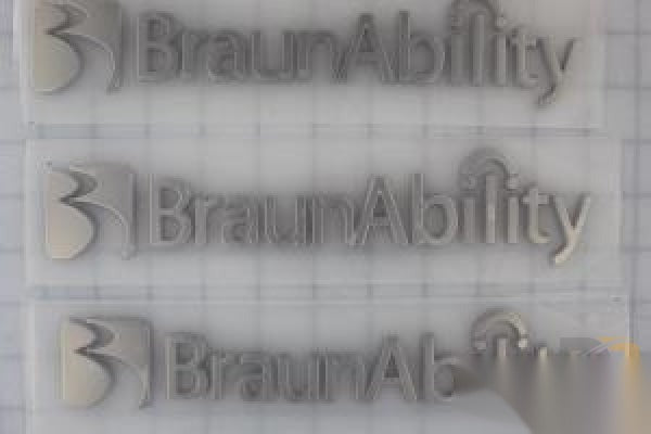 507954KS Braunability Logo Chrome Badge 3 Pack Kit Shipout - Don Brown Bus Parts